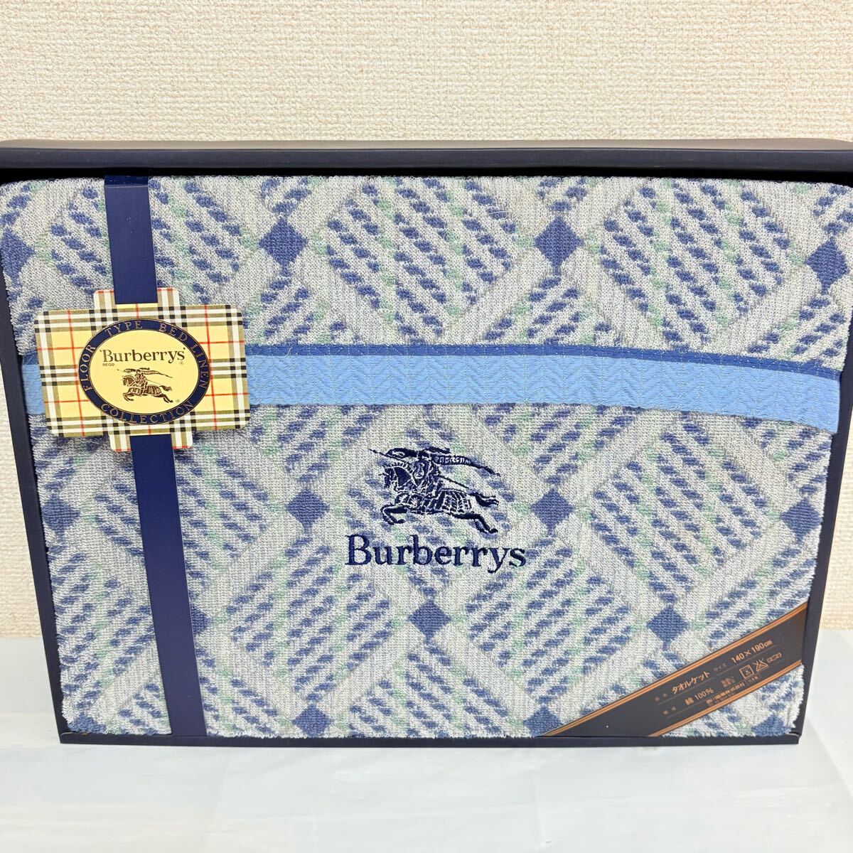 美品未使用 Burberrys BURBERRY バーバリー タオルケット 140×190cm オールシーズン用 西川産業拍卖