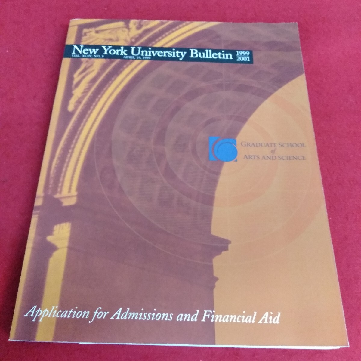 Eh-431/New York University Bulletin ニューヨーク大学広報 1999-2001 大学院文理学部 /L7/70711拍卖