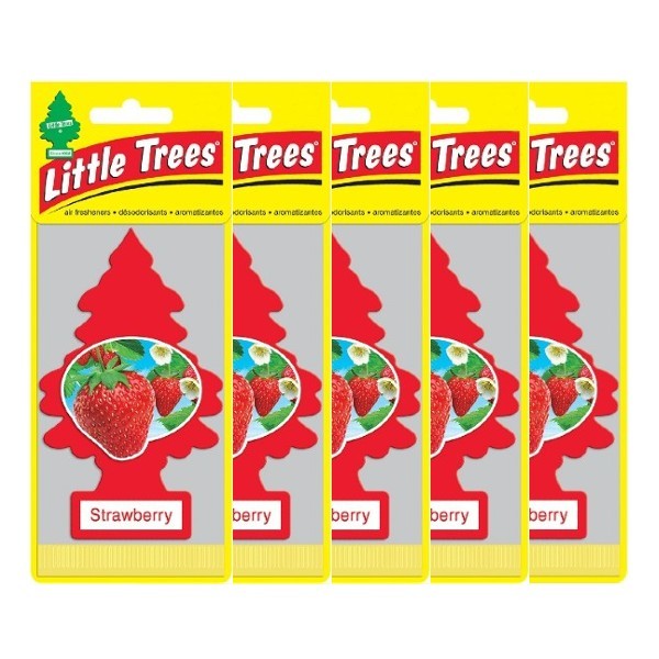 Little Trees リトルツリーエアフレッシュナー ストロベリー Strawberry USDM 5枚セット拍卖