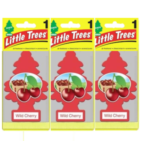Little Trees リトルツリー 釣り下げ式芳香剤 ワイルド・チェリー USDM 3枚セット拍卖