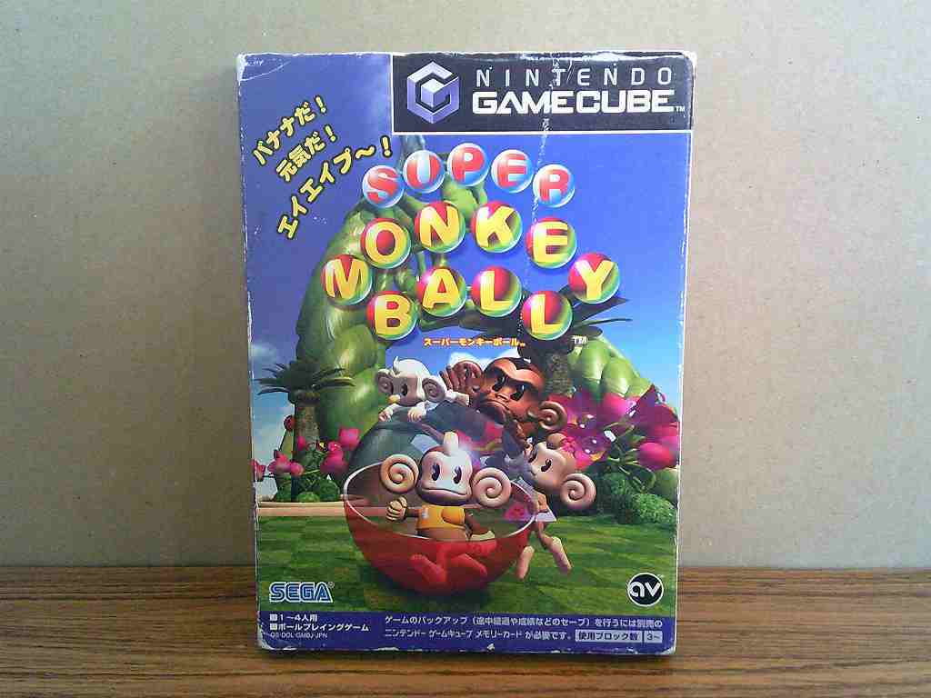 KME14763★GC スーパーモンキーボール SUPER MONKEY BALL ケース説明書紙ケース付き ゲームキューブ 研磨クリーニング済み拍卖