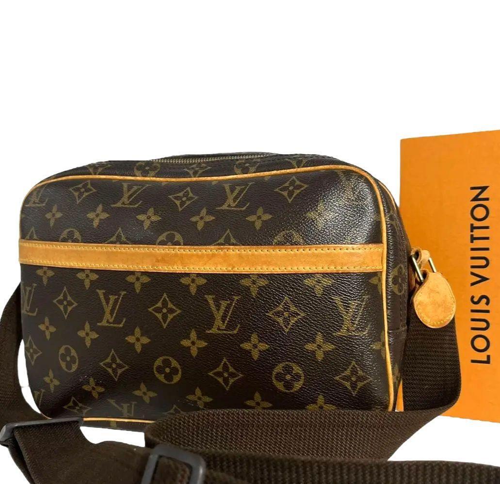 【1円】リポーターPM ルイヴィトン LOUIS VUITTON モノグラム ショルダーバッグ ブラウン 茶色 クロスボディ ななめ掛け拍卖