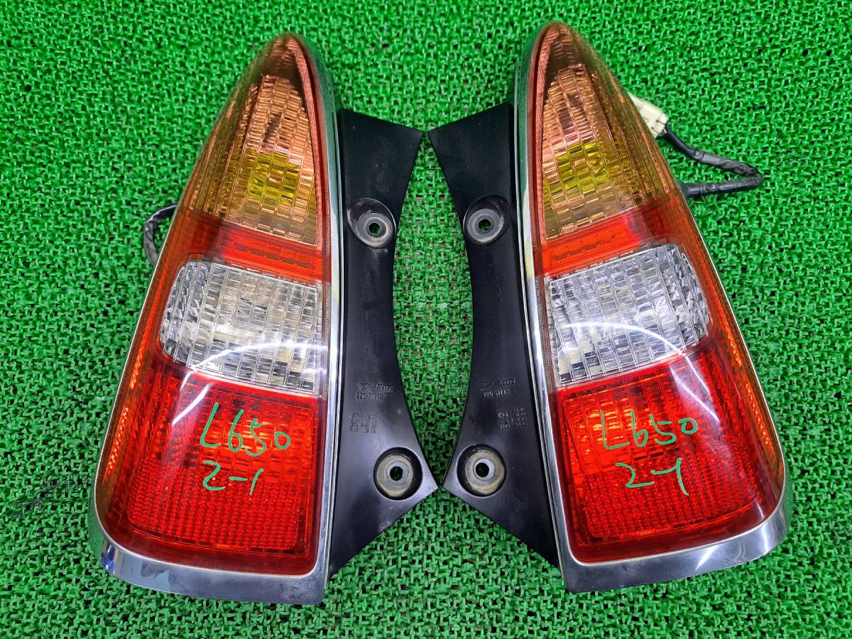 ★ 2-1 ダイハツ ミラジーノ L650S L660S 純正 テールランプ 左右セット テールライト 右 左 レンズ RH LH拍卖
