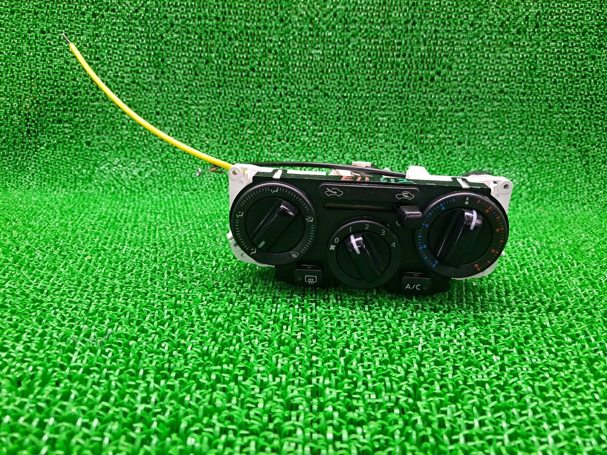 日産 ノート E11 純正 エアコンスイッチ マニュアル エアコンスイッチパネル AC操作スイッチ ワイヤー付き のぶ つまみ拍卖
