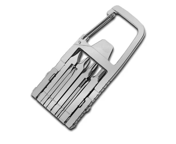 超コンパクト 12in1 マルチツール ドライバー系 六角レンチ ステンレス 工具 ポケット 栓抜き 定規 薄型拍卖