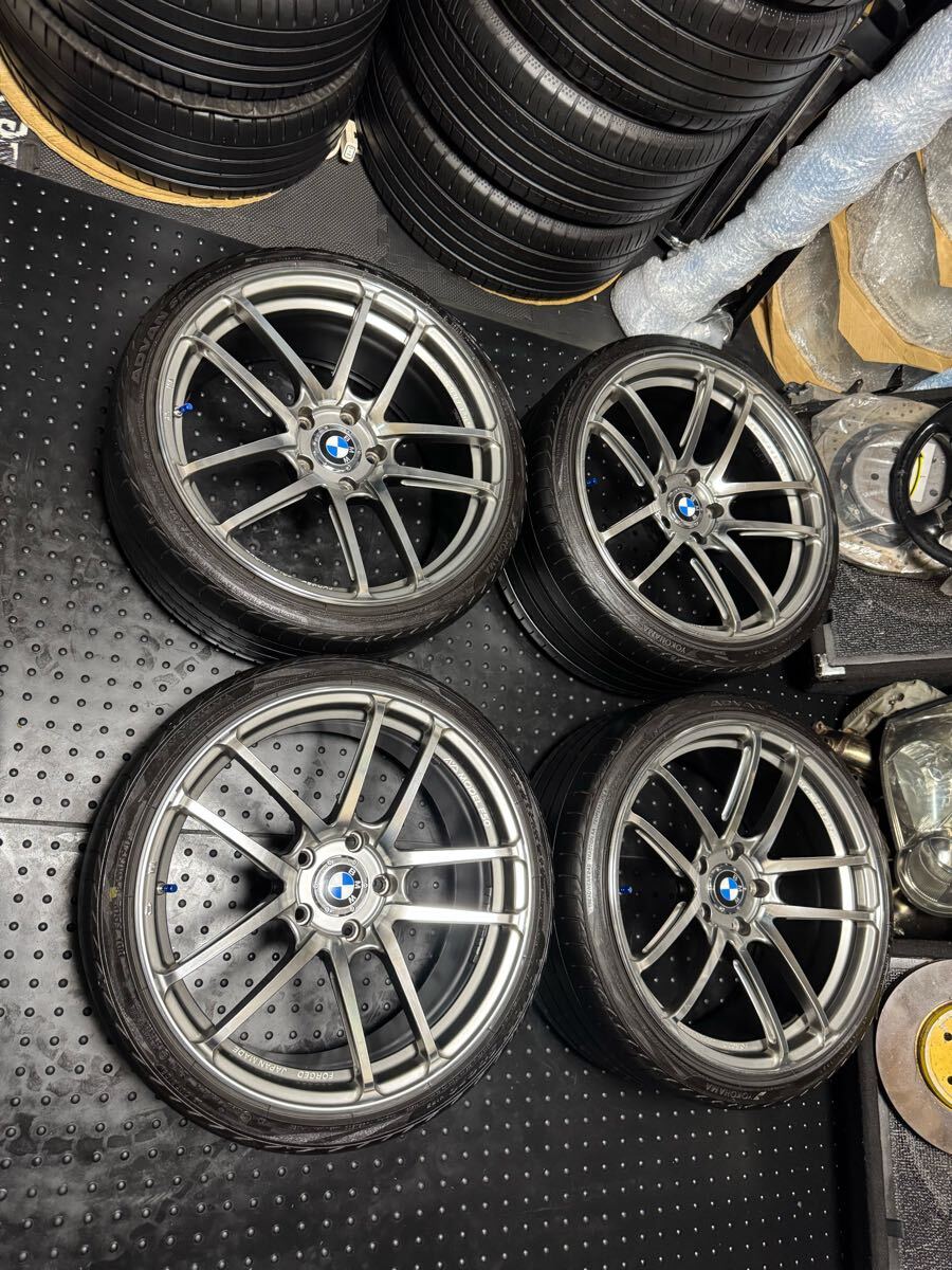 YOKOHAMA AVS F50 FORGED 鍛造 逆反り 19×8.5J+35 9.5J+35 PCD120 ADVAN Sport 225/35ZR19 255/30ZR19 BMW 3シリーズ 5シリーズ Z4等拍卖