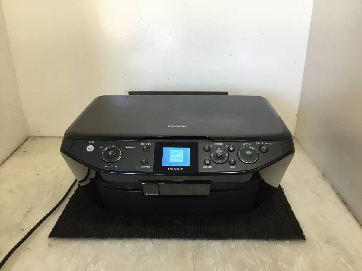 △ y 岐阜発/ EPSON/ エプソン/ PM-A840S/ インクジェット複合機/ 通電確認/ インクありません/ ペーパーホルダー欠品/ R7.7/25 △拍卖