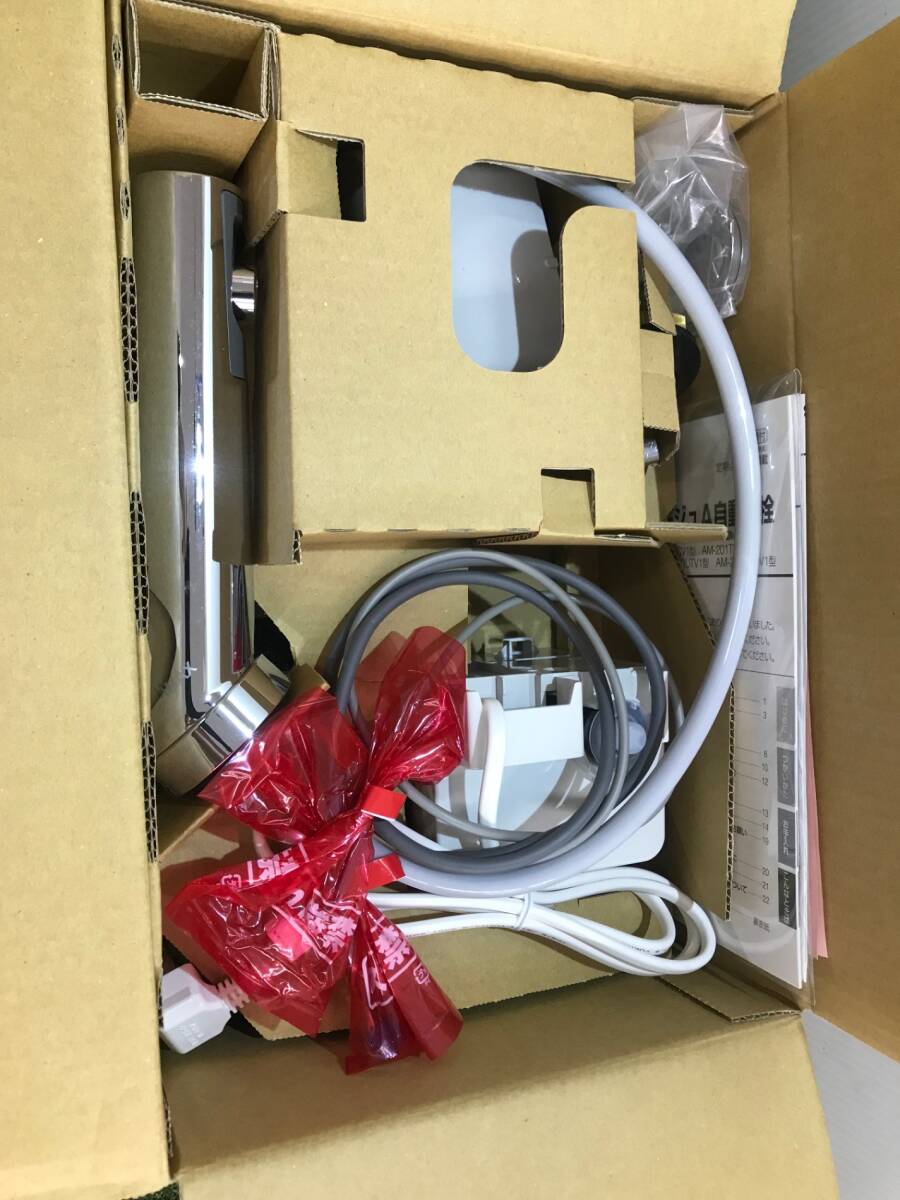 【未使用品】LIXIL サーモスタット付自動水栓 手動スイッチ付 節水泡沫式 AM-201TV1 IT48KEA8SZ2G拍卖