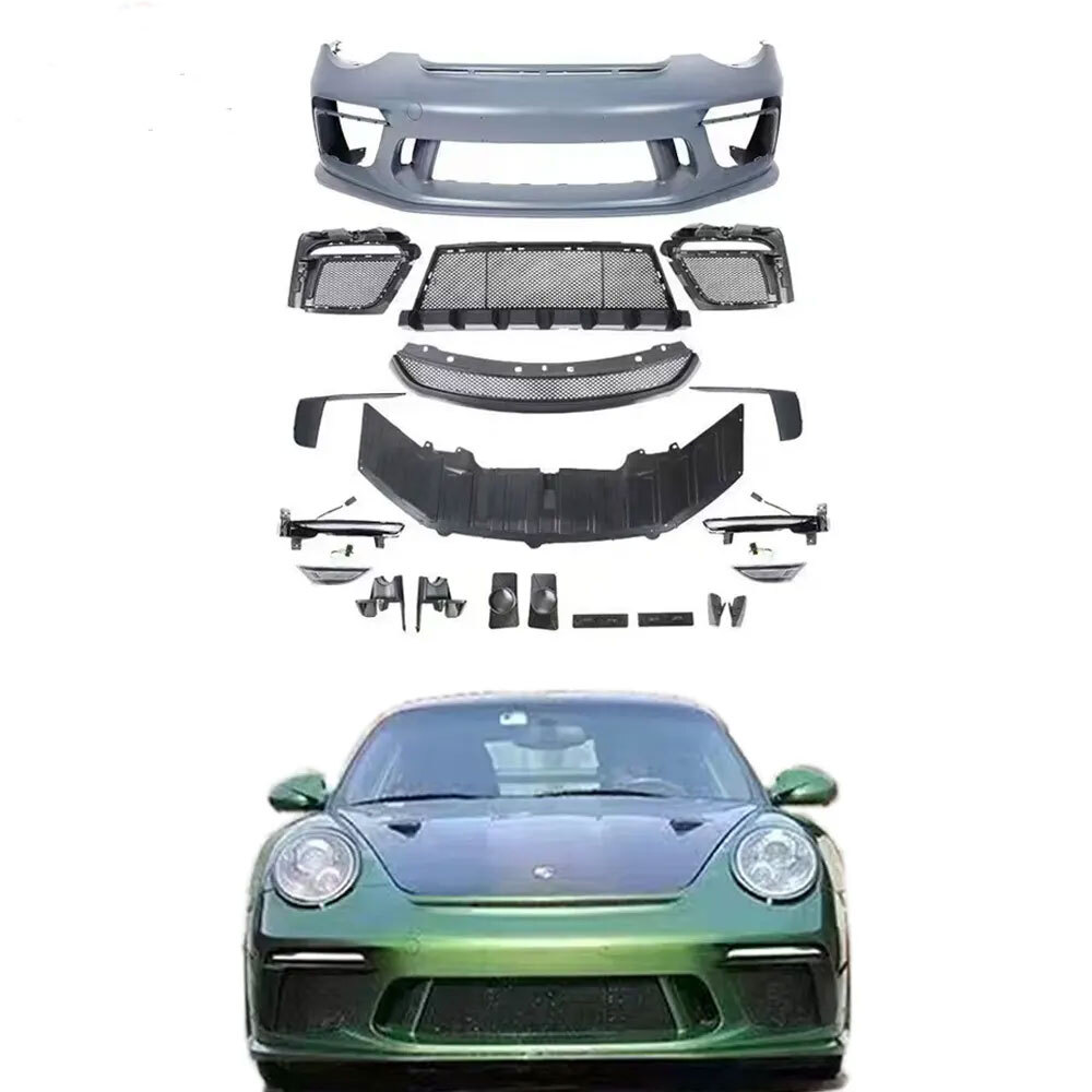 PORSCHE 977 911 タルガ コンバーチブル GT3-style フロントバンパー リア ウイング 外装 エアロ カスタム ドレスアップ 新品 パーツ 部品拍卖