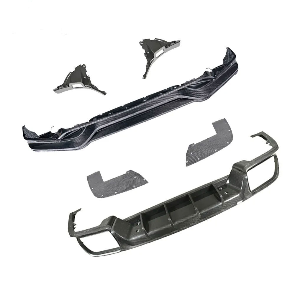 PORSCHE 9Y0 TKT-style フロントリップスポイラー リアディフューザー カーボン製 外装 エアロ カスタム 部品 新品 パーツ ポルシェ拍卖