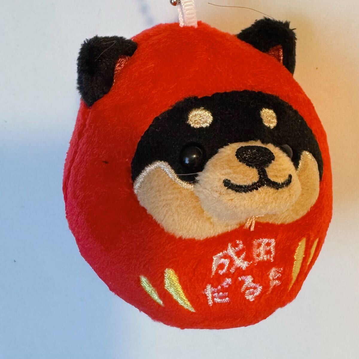 即決!千葉限定☆旅するマメしば「成田だるま」ぬいぐるみマスコット拍卖