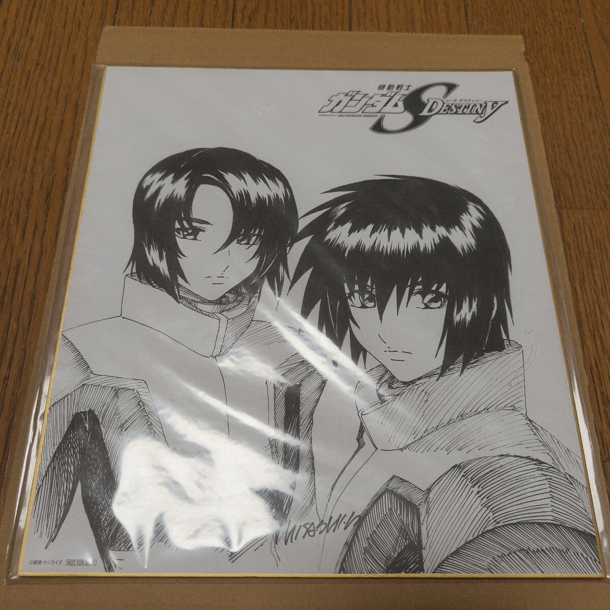 【未使用】機動戦士ガンダム SEED DESTINY HDリマスター Complete Blu-ray BOX特典 平井久司 描き下ろし色紙 キラ・ヤマト、アスラン・ザラ拍卖