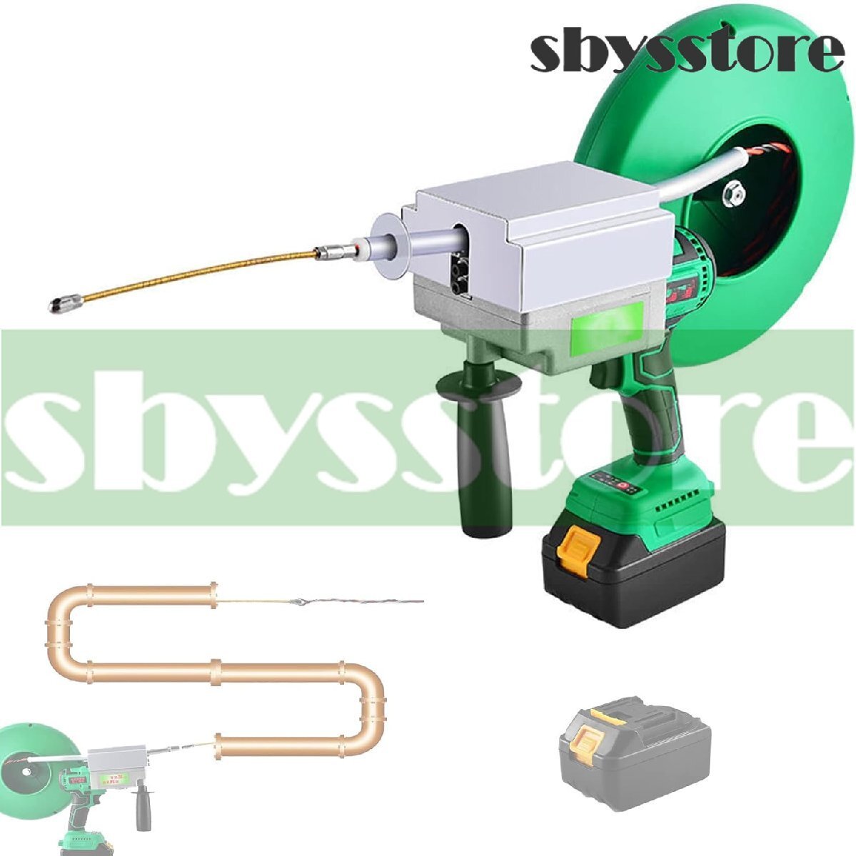 自動ねじ切り機 電気技師 電線通し 自動電動プーラー 通線 30M 入線専用ワイヤー 通線工具 高効率 順方向逆方向 住宅建設 1個電拍卖