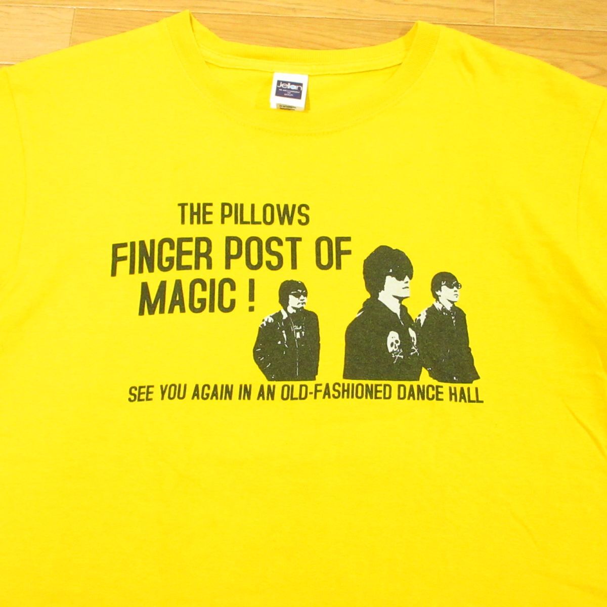 ◎the pillows ザ・ピロウズ 山中さわお Tシャツ 半袖 バンド グッズ メンズ イエロー Mサイズ◆AA3923拍卖