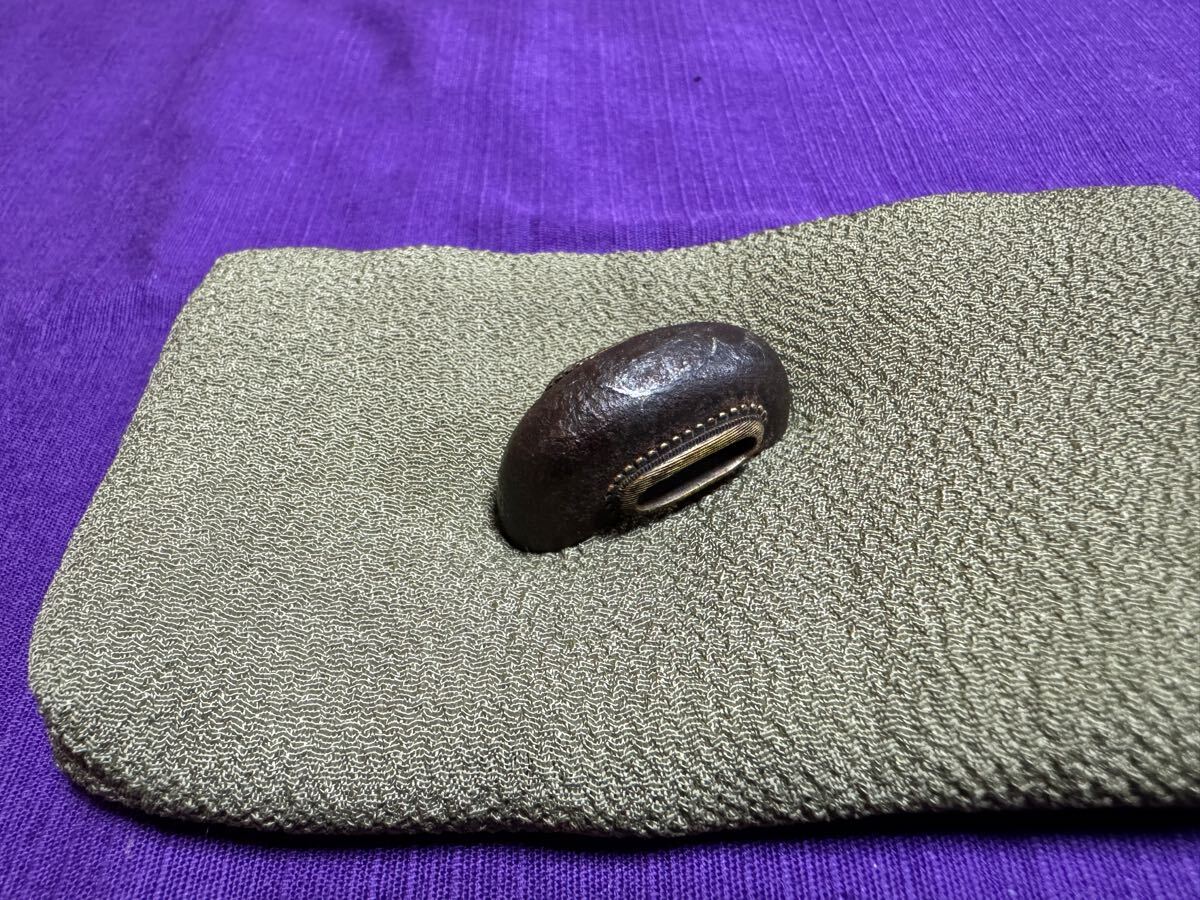 本歌江戸時代 鉄地銀象嵌 栗型(日本刀装具脇差短刀拵鞘小柄小刀目貫笄鍔鐔拍卖