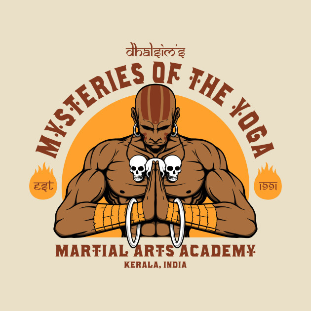 【Tシャツ】 Yoga Martial Arts ストリートファイター ストⅡ ダルシム ヨガ S/M/L/XL拍卖