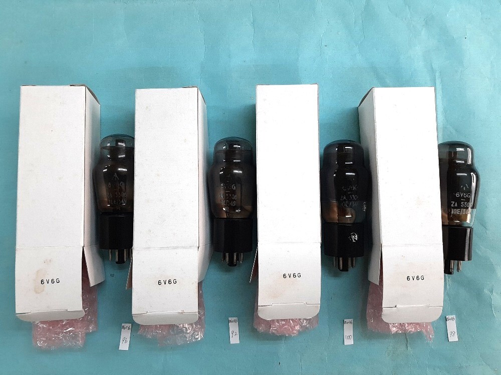 即決あり■小難あり■おそらく未使用■6V6G イギリス軍用品 4本組拍卖