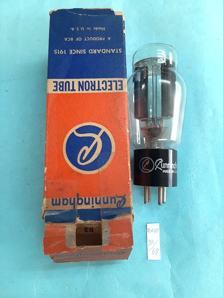 難あり■未使用?■水銀整流管■旧タイプ 83 Cunningham (カニンガム) 1本 元箱付き拍卖