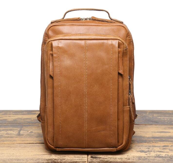 人气新品◆本革 リュックサック メンズ レザー バックパック レトロ リュック アウトドア 通勤通学 カジュアル兼用 ディバッグ拍卖