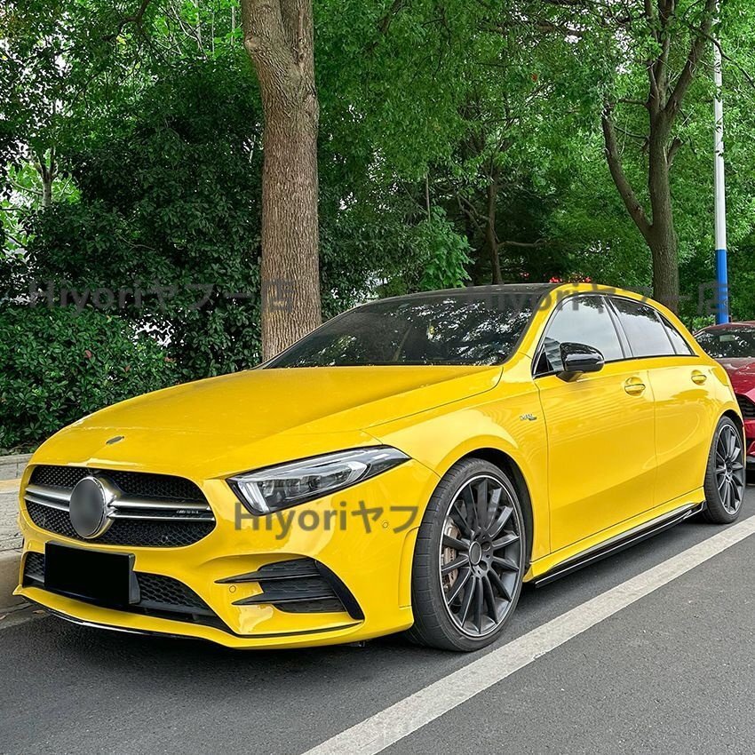 メルセデス・ベンツ Aクラス W177/CLA C118 2018+ AMG スポーツ サイドスカート ボディサイドモール リアドア装飾パーツ拍卖
