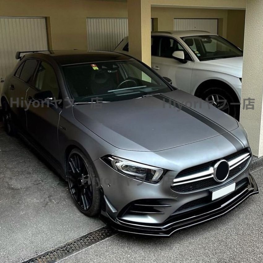 スポーティ系 ベンツ Aクラス W177(2019~2022)A180/A200/A35 AMG フロントリップスポイラー 外装カスタム /カーボン調拍卖