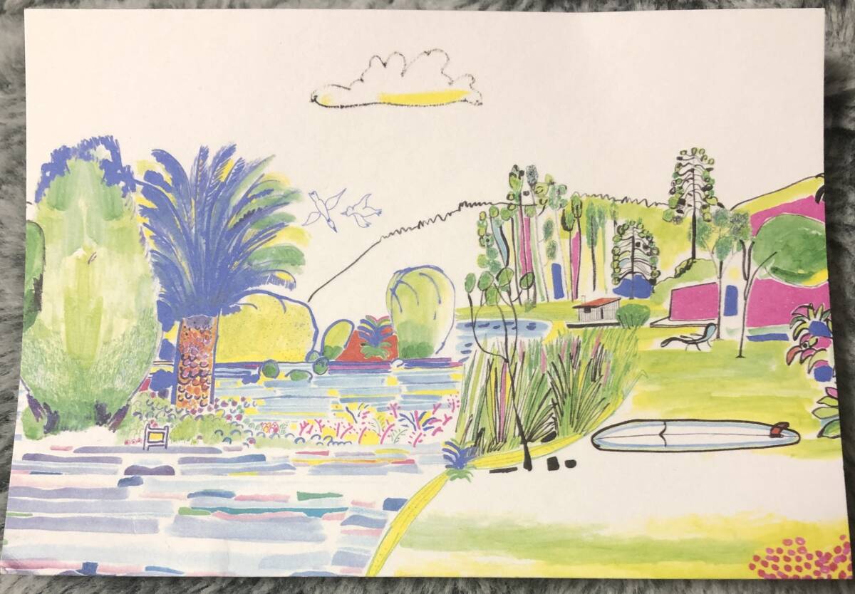 HERMES◆ポストカード◆Drawing by FILIPE JARDIM◆Pour Les PARFUMS HERMES拍卖