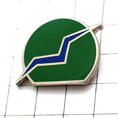 ピンバッジ・青い鳥はばたく緑の丸◆フランス限定ピンズ◆レアなヴィンテージものピンバッチ拍卖