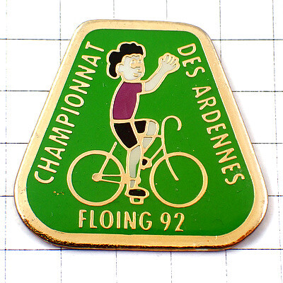 ピンバッジ・自転車レーサー選手ピンク色の服◆フランス限定ピンズ◆レアなヴィンテージものピンバッチ拍卖