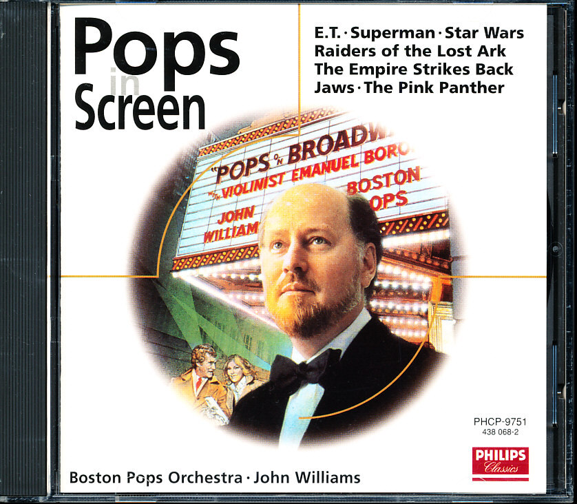 PHILIPS国内盤 ジョン・ウィリアムズ/John Williams - ポップス・イン・スクリーン 4枚同梱可能 b7B00005FFPS拍卖