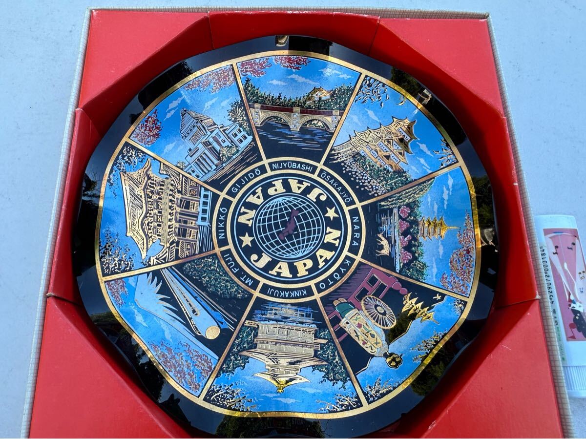 ★昭和レトロヴィンテージ/日本のお土産/飾りガラス皿/逆輸入品★拍卖