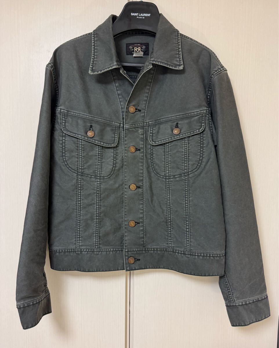 貴重 RRL Gジャン ツイルジャケット 黒 Lee 100J ウエスターナー型 40 42 ラルフローレン リーバイス 70505 557 拍卖