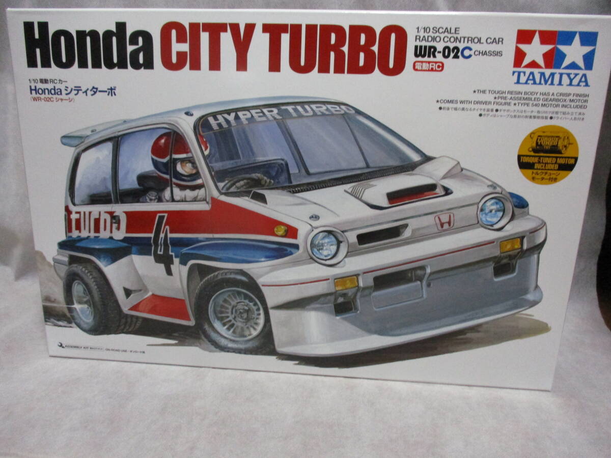 未使用未組立品 タミヤ 58611 HONDAシティターボ(WR-02C)拍卖