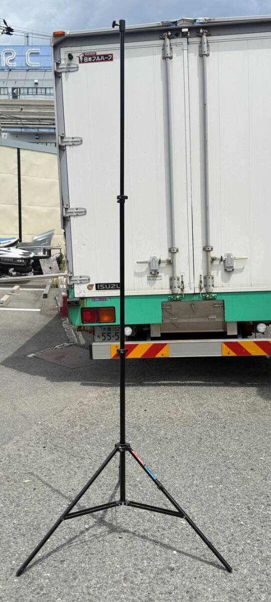 Y0458a comet コメットス ライト スタンド エアークッション LS-3 最大240㎝ 最小87㎝ 2本セット 現状渡し拍卖