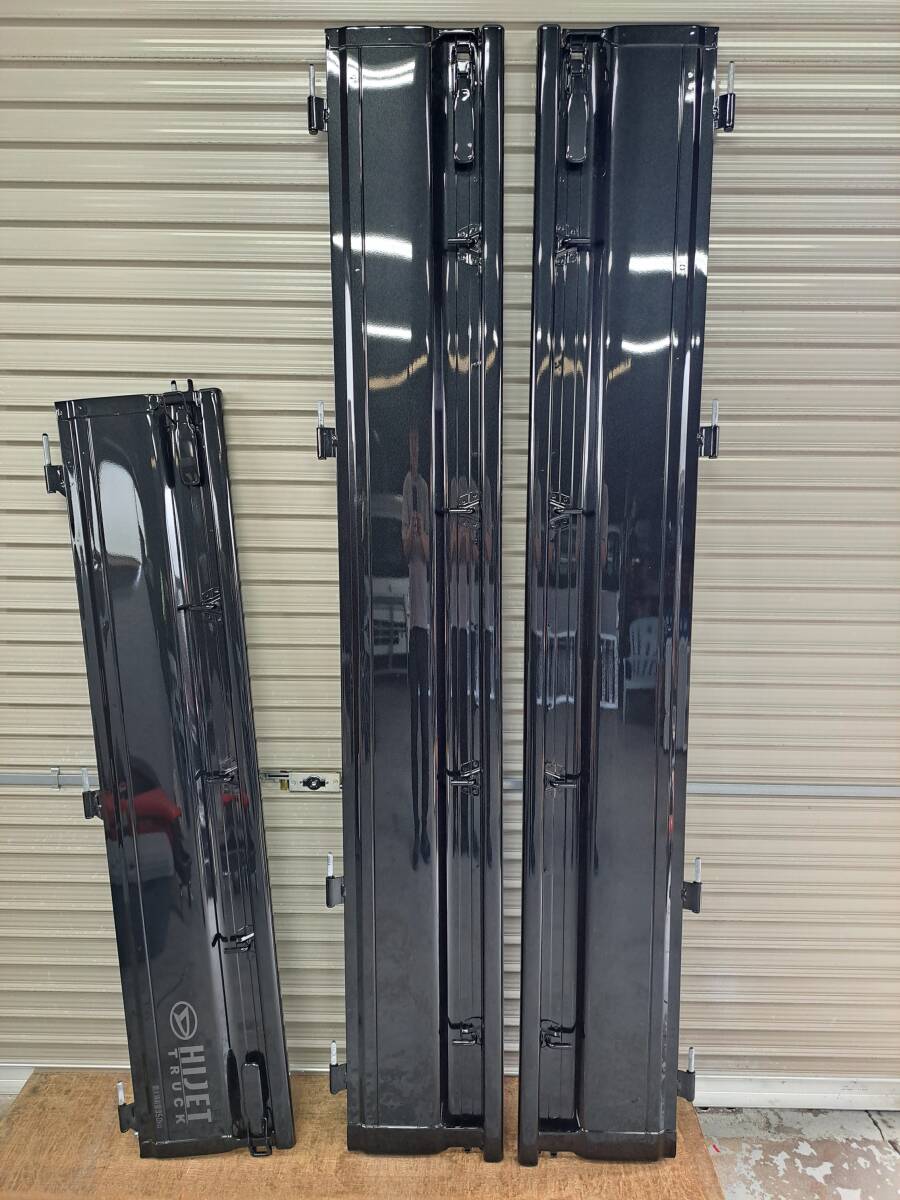 ☆大阪☆☆新車外し ハイゼットトラック S500P S510P ブラックマイカメタリック〈X07〉黒 リア3点セット あおり アオリ リアゲート拍卖