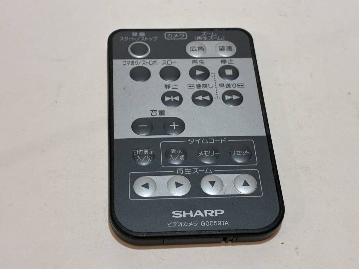 シャープ SHARP ビデオカメラ リモコン G0059TA 動作未確認拍卖