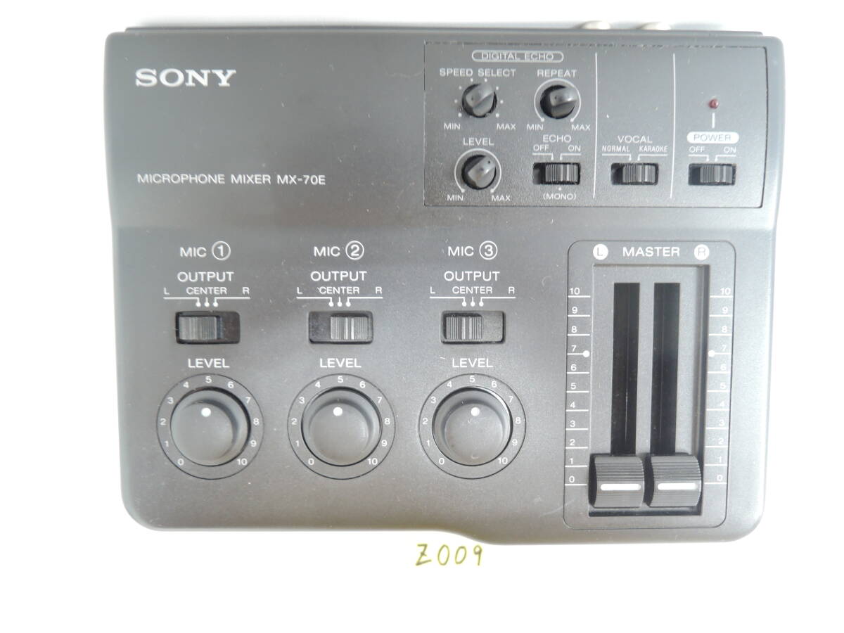 sony microphone mixer mx-70e マイクロフォン ミキサー 通電確認済み Z009拍卖