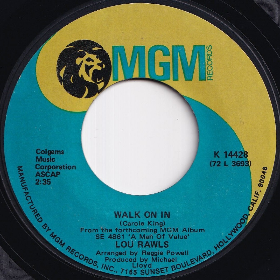 Lou Rawls Walk On In / The Politician MGM US K 14428 211771 SOUL ソウル レコード 7インチ 45拍卖