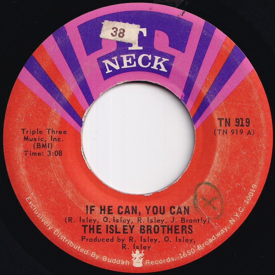 Isley Brothers If He Can, You Can / Holdin' On T-Neck US TN 919 211763 SOUL FUNK ソウル ファンク レコード 7インチ 45拍卖
