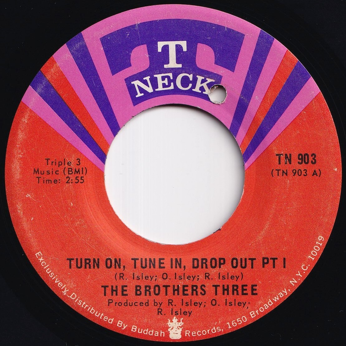 Brothers Three Turn On, Tune In, Drop Out (Pt I) / (Pt II) T-Neck US TN 903 211761 SOUL FUNK ソウル ファンク レコード 7インチ 45拍卖