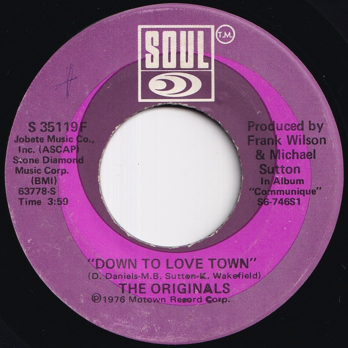 Originals Down To Love Town / Just To Be Closer To You Soul US S 35119F 211775 SOUL DISCO ソウル ディスコ レコード 7インチ 45拍卖