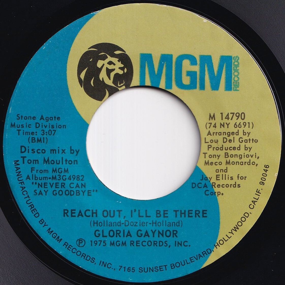 Gloria Gaynor Reach Out, I'll Be There / Searchin' MGM US M 14790 211831 SOUL DISCO ソウル ディスコ レコード 7インチ 45拍卖