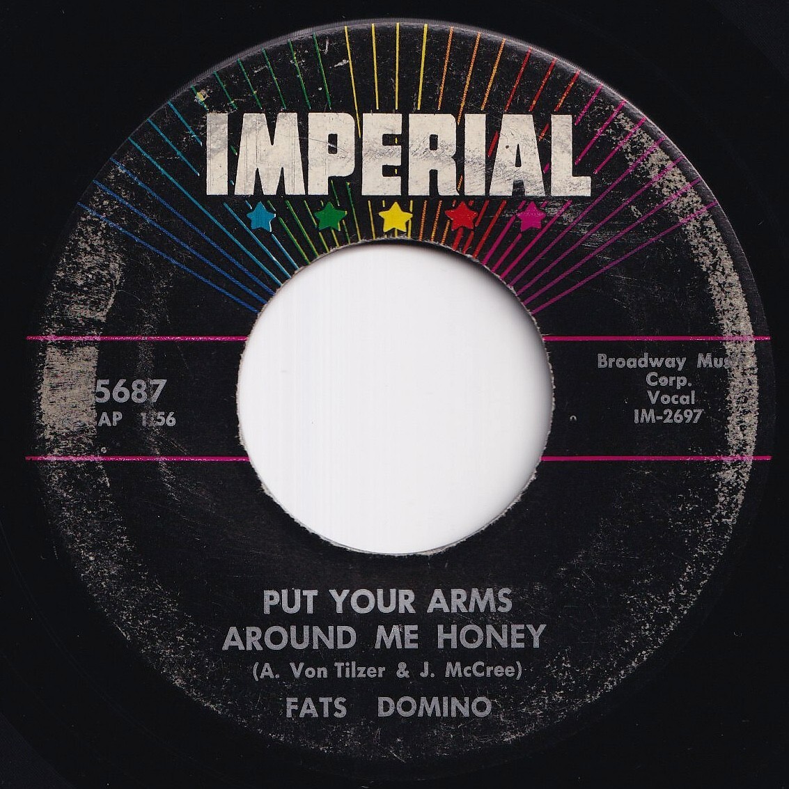 Fats Domino Put Your Arms Around Me Honey / Three Nights A Week Imperial US X5687 211687 R&B R&R レコード 7インチ 45拍卖
