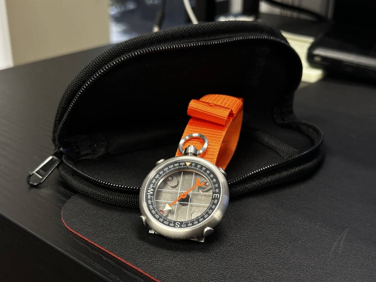 45mmチタン製 コンパス + リストキャリーキット(Maratac製)拍卖