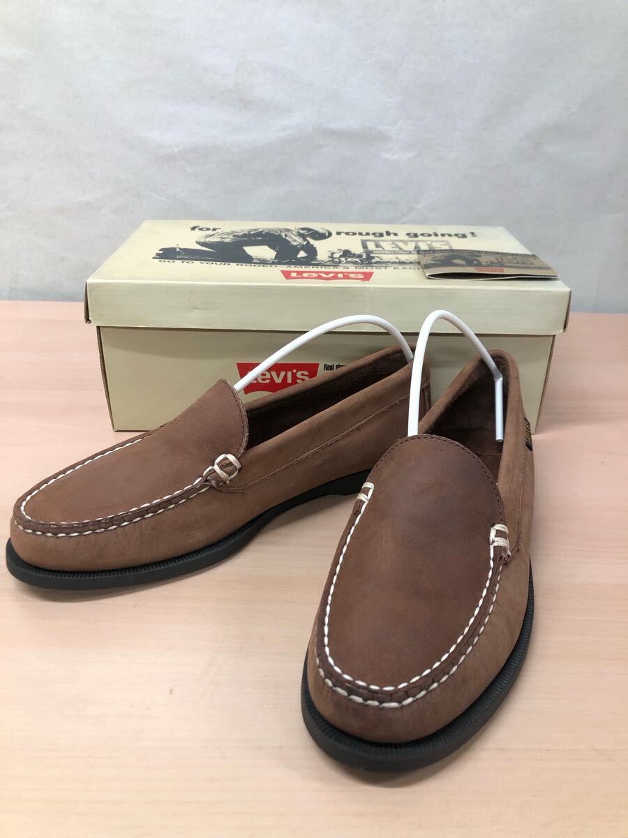 リーバイス 靴 ローファー 皮製 サイズ26cm拍卖