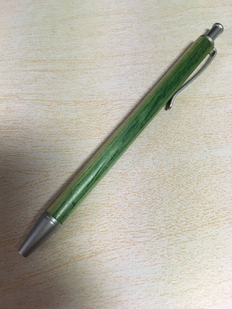 Hacoa ハコア ミニ ボールペン 木軸 手帳 メモ みどり拍卖