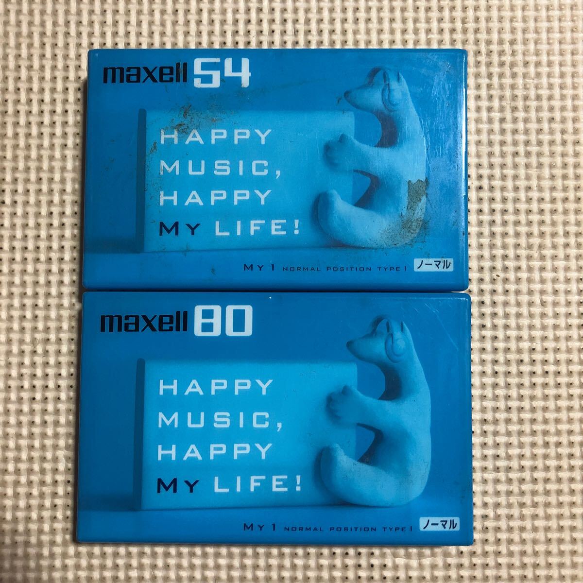 maxell my1 54.80. ノーマルポジション カセットテープ2本セット【未開封新品】■■拍卖