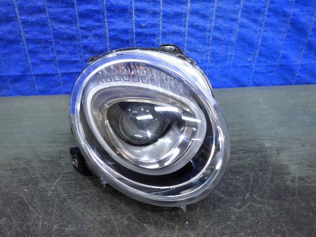 2853 フィアット 500 チンクエチェント 後期 右ライト ハロゲン 純正品 レンズ美品拍卖