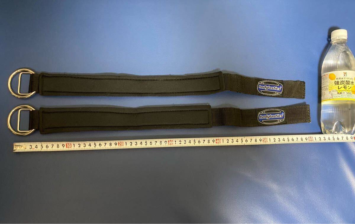 YK-6195 中古品 bodylastics リストラップ リフティングストラップ リフティンググローブ パームプロテクター 63cm×4cmサポーター拍卖