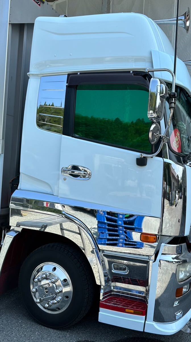 トラック用カット済みフィルム ALグリーンメタル25 運転席助手席 スーパーグレート プロフィア レンジャー クオン ギガ その他拍卖