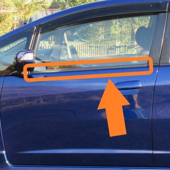 ホンダ フィット RS GE8 GE9 未使用 純正 フロントドア ベルトモール ウェザーストリップ 左 ゴム ラバー H1443-2拍卖